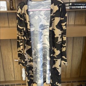 Camo Med Cardigan